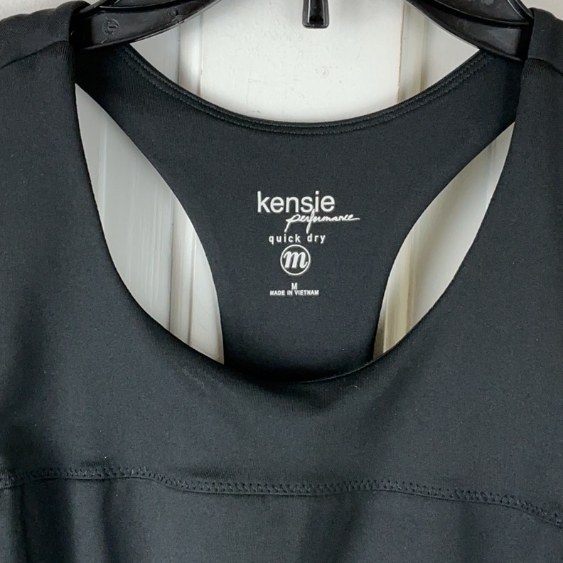 Kensie Women’s Black Workout Tank Top Racerback Shelf Bra Size M Nwt — image 2 of 7